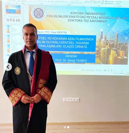 Doktora Öğrencimiz Yaşar Menteş Doktorasını Tamamladı