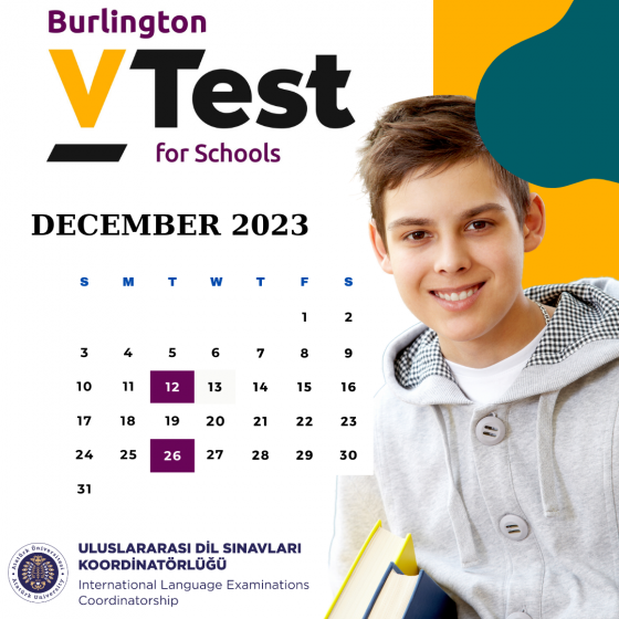 VTEST  EXAM FOR SCHOOLS DECEMBER