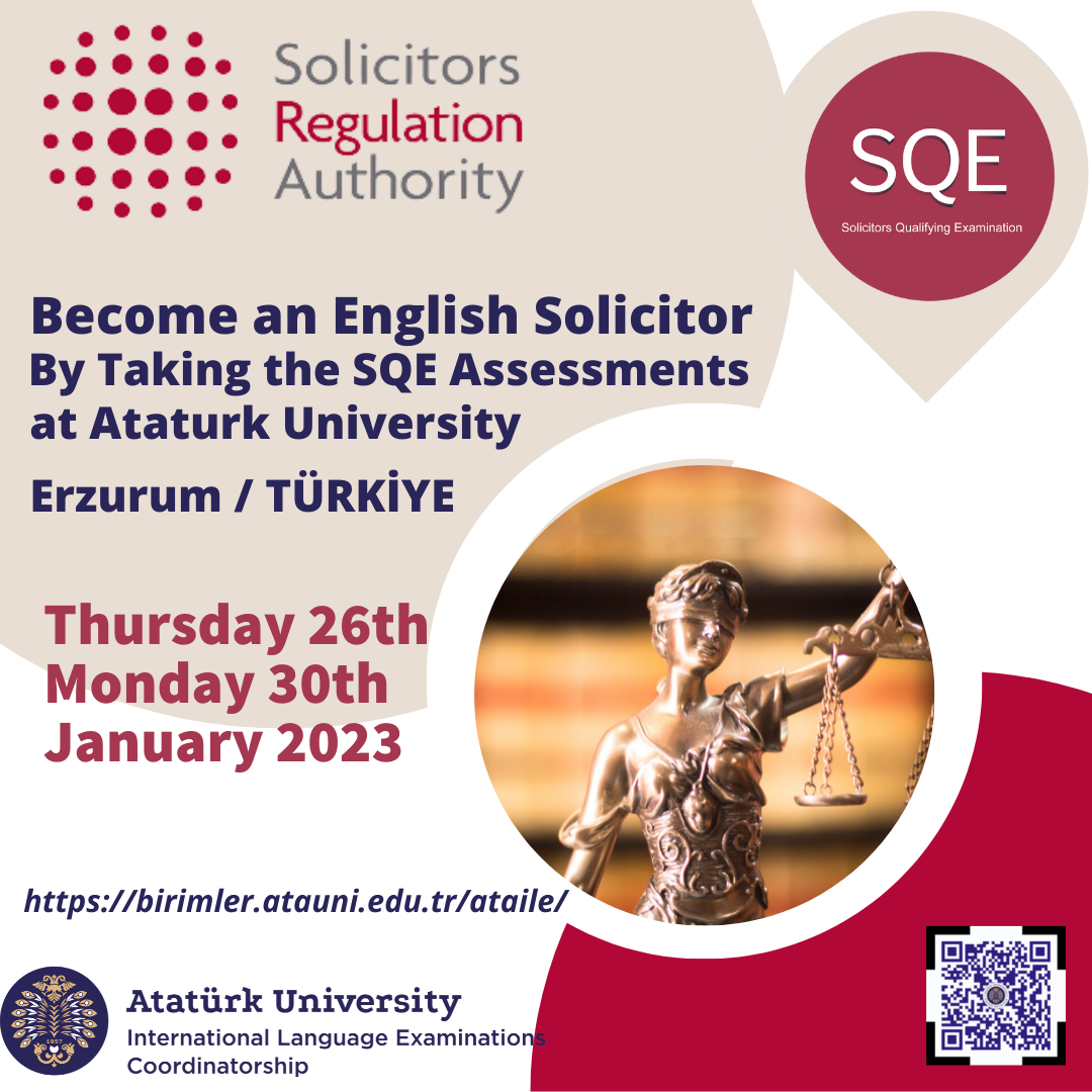 Solicitors Qualifying Examination (SQE) Uluslararası Dil Sınavları