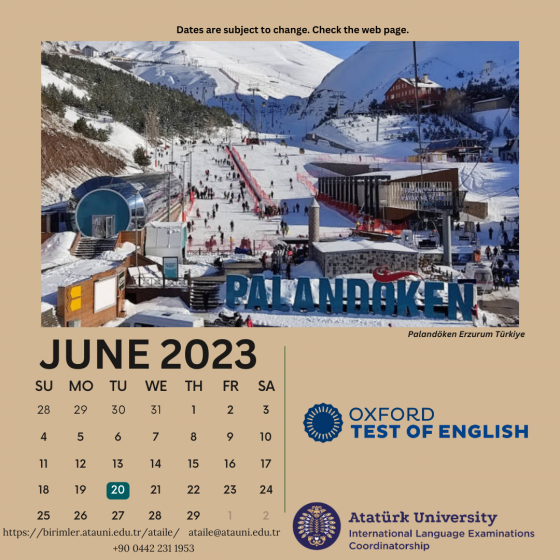 OXFORD TEST OF ENGLISH JUNE