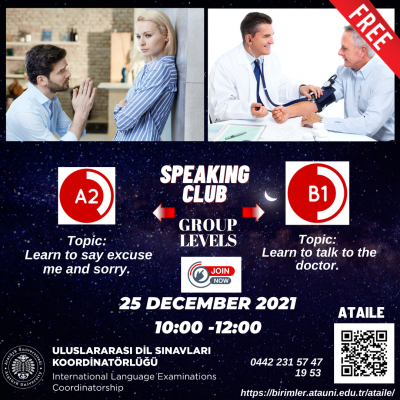 SPEAKING CLUB 28 december