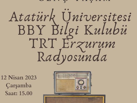 Bilgi Kulübü TRT Erzurum Radyosunda Söyleşi Gerçekleştirdi.