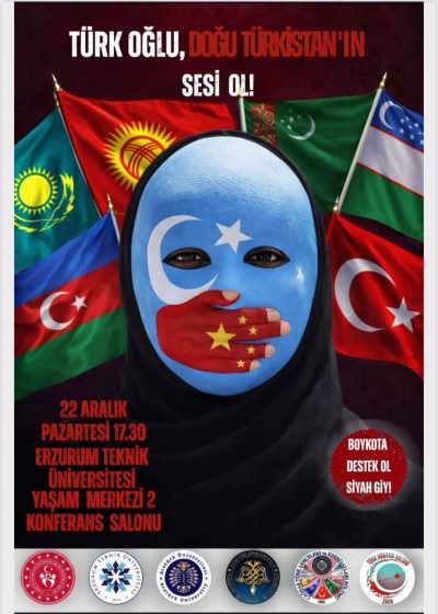 Erzurum Teknik Üniversitesi Genç Ofis ve Türk Dünyası Kulübünün İş Birliğiyle “Doğu Türkistan” Konulu Bir Program Düzenledi