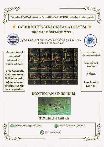 Farsça Yaz Kursu