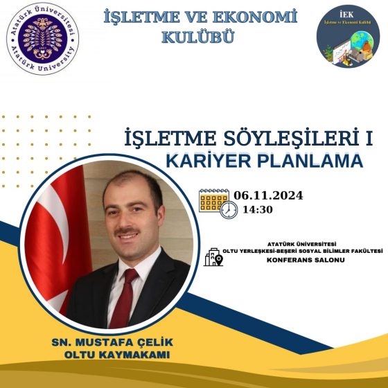 İşletme Söyleşileri I – Kariyer Planlama