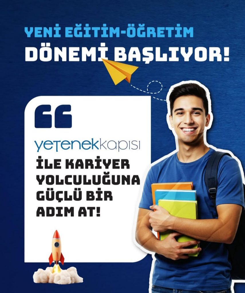 ✨Genç üniversiteli! #YetenekKapısı ile kariyer etkinliklerinden haberdar olabilir, danışmanlık hizmetinden faydalanabilir, iş/staj ilanlarını takip edebilirsin. Profilini oluşturmaya hemen başla. 🤓

🔗 yetenekkapisi.org

Yeni eğitim-öğretim döneminde başarılar dileriz.