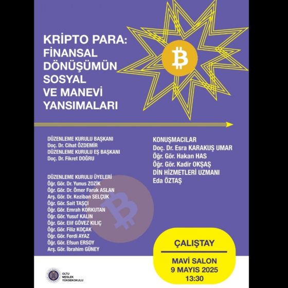 “Kripto Para: Finansal Dönüşümün Sosyal ve Manevi Yansımaları” Konulu Çalıştay