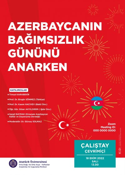 “Azerbaycan’ın Bağımsızlık  Gününü Anarken” Çevrimiçi Konferans (18.10.2022)