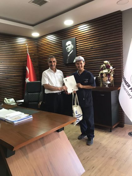 Özbekistan-Samarkand Devlet Üniversitesi Semerkand Veteriner Fakültesi öğrencisi Boybutayev Botirjon Fakülte Dekanımız Sayın Prof. Dr. Yavuz Selim SAĞLAM’ı Ziyaret Etti
