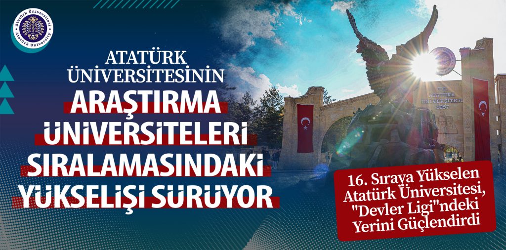 Atatürk Üniversitesi, “Devler Ligi”ndeki Yerini Daha Da Güçlendirdi… Araştırma Üniversiteleri Sıralamasındaki Yükseliş Sürüyor