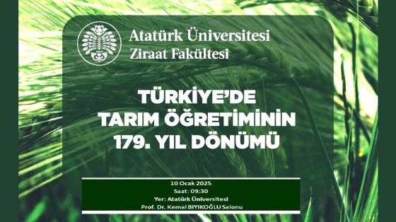 Tarım Öğretiminin 179. Yılı